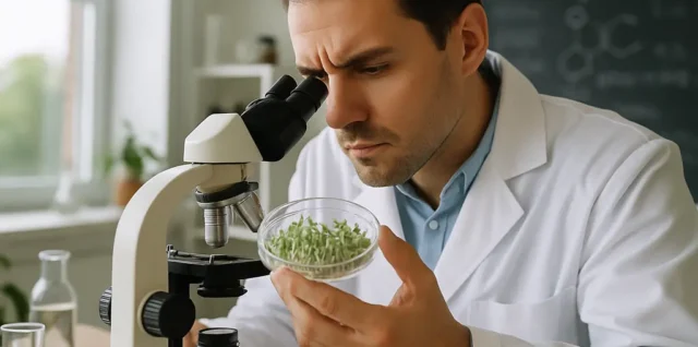 Lignan Research notes beside plant ingredients and a supplement bottle