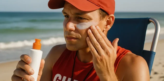 PABA Sunscreen Removal label check on a sunscreen bottle